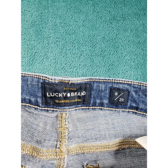 Lucky Brand Jeans Size 8 Womens Blue Stretch Pant Denim Mid Rise Ava Skinny - Picture 3 of 14